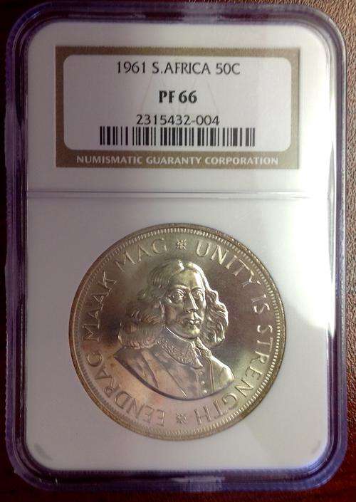 1961 SA 50 CENTS   PF66