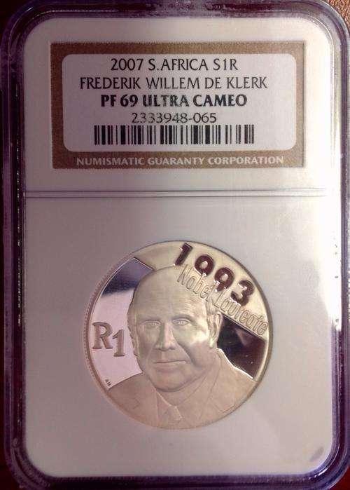2007 SA FREDERIK WILLEMSE DE KLERK PROOF 69