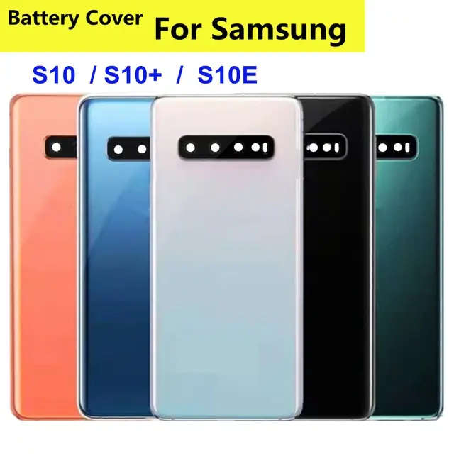 Replacement front touch glass + back battery cover for Samsung S10 plus