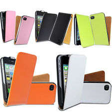 Apple Iphone 4 4S 4G High Quality Slim Leather Mobile Phone Flip Case Cover