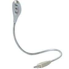 USB 3point LED flexibly Metal Material lamp light for laptop