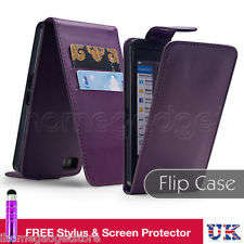 LEATHER FLIP CASE COVER FITS SONY XPERIA S LT26I + SCREEN PROTECTOR + STYLUS PEN