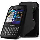 TPU Gel Skin Case Cover,  & Retractable Pen Fits Blackberry Q5