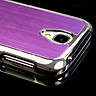 Brushed Aluminum Chrome Hard Case Back Cover for Samsung Galaxy S4 SIV I9500+ Film+ Stylus pen