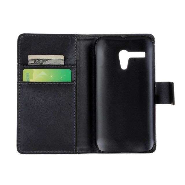 PU Leather Wallet Card Flip Open Case Cover  For Motorola Moto G + mini stylus