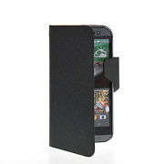 PU Leather Side Flip Wallet Cover Case For HTC ONE 2 M8