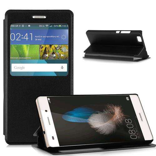 Window View Case Stand For Huawei Ascend P8 Lite + Stylus
