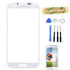 White Front Outer Glass Lens for Samsung Galaxy S4 S IV GT-i9500 + Tempered GLass + Tools