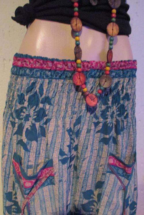 Harem-style sari pocket  pants from India