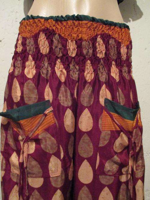 Harem-style sari pocket  pants from India