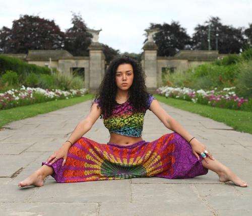 Ladies Baggy Mandala Print Aladdin Harem Dress Pants from India