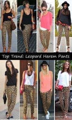 Skinny leopard-print leggings to compliment the 'animal' in you!