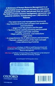 A Dictionary of Human Resource Management by Edmund Heery and Mike Noon - SOFTCOVER