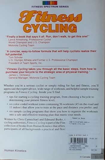 Fitness Cycling by Chris Carmichael & Edmund R. Burke - SOFT COVER