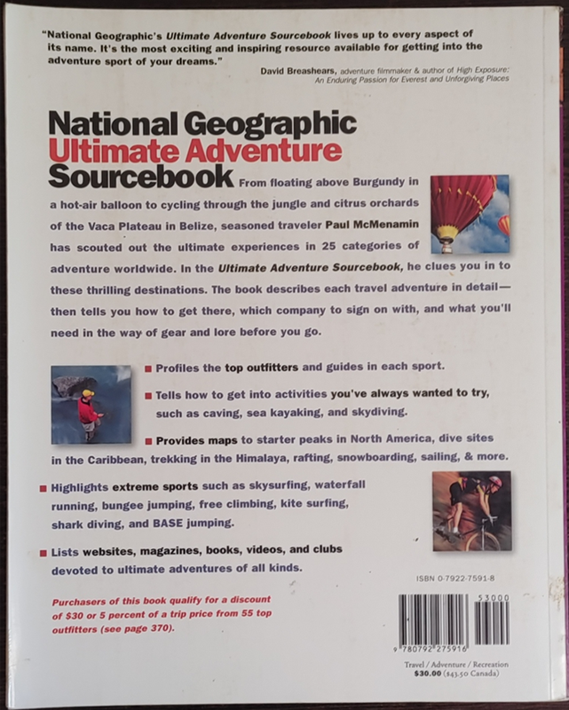 National Geographic Ultimate Adventure Sourcebook by Paul McMenamin - SOFT COVER
