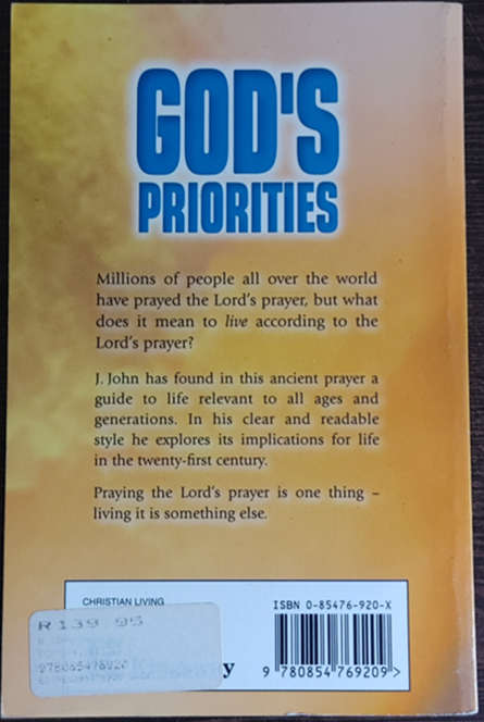 God`s Priorities by J. John - SOFT COVER