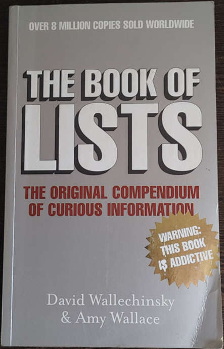 The Book of Lists by David Wallechinsky and Amy Wallace - SOFT COVER