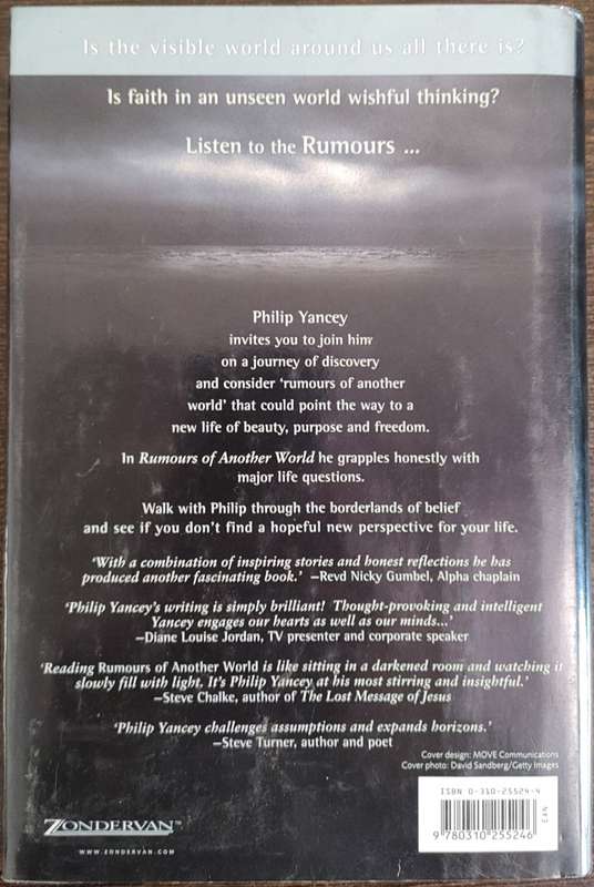 Rumours of Another World by Philip Yancey - HARD COVER
