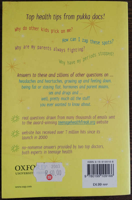 R U a Teenage Health Freak? by Aidan Macfarlane and Ann McPherson - SOFT COVER