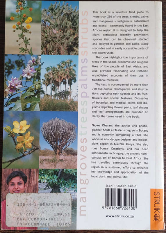 Field Guide to Common Trees and shrubs of East Africa by Najma Dharani - SOFT COVER