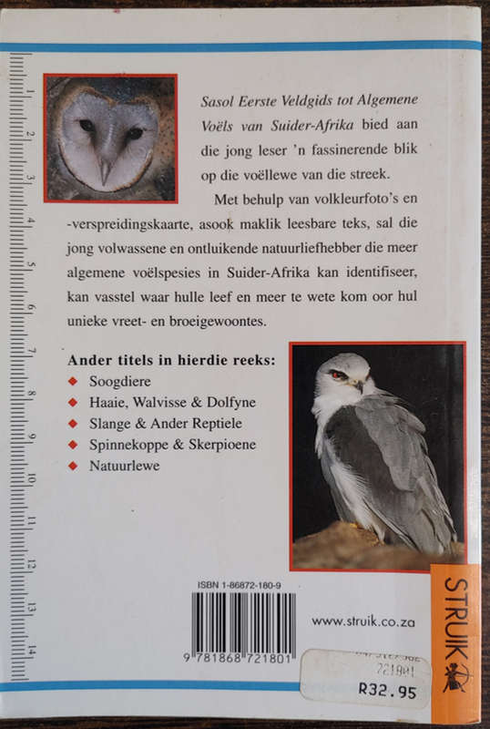 Eerste Veldgids tot Algemene Voels Van Suider-Afrika - SOFT COVER