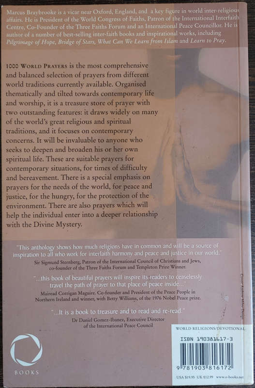 1000 World Prayers by Marcus Braybrooke - SOFT COVER
