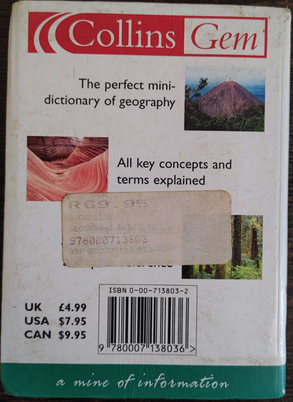 Geography Basic Facts (Collins Gem) - SOFT COVER