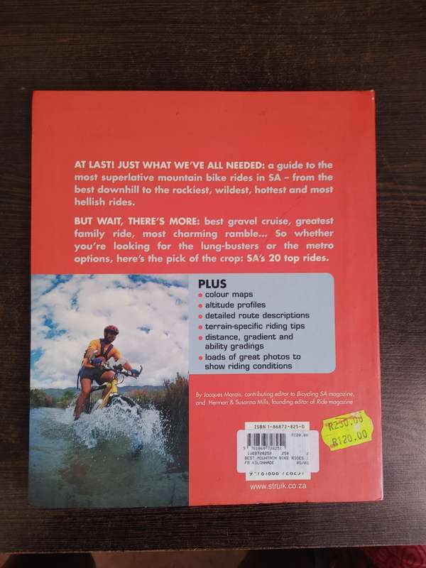 Best Mountain Bike Rides in South Africa by Jacques Marais Susanna & Herman Mills - SOFT COVER