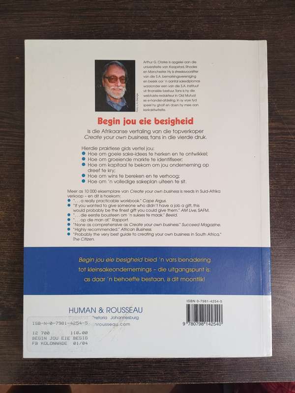 Begin jou eie besigheid by Arthur G. Clarke - SOFT COVER