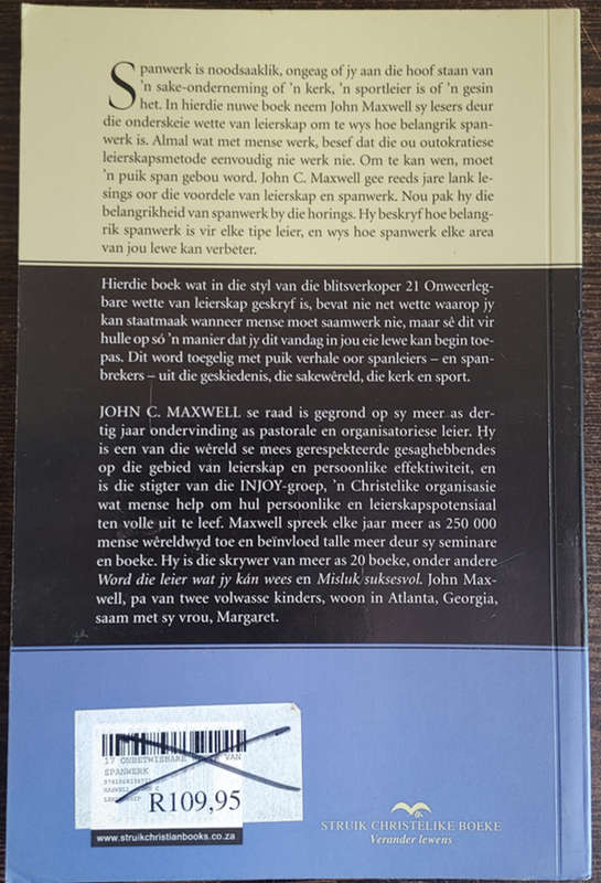 17 Onbetwisbare Wette van Spanwerk: Volg Die en Bemagtig Jou Span by John C. Maxwell - SOFT COVER