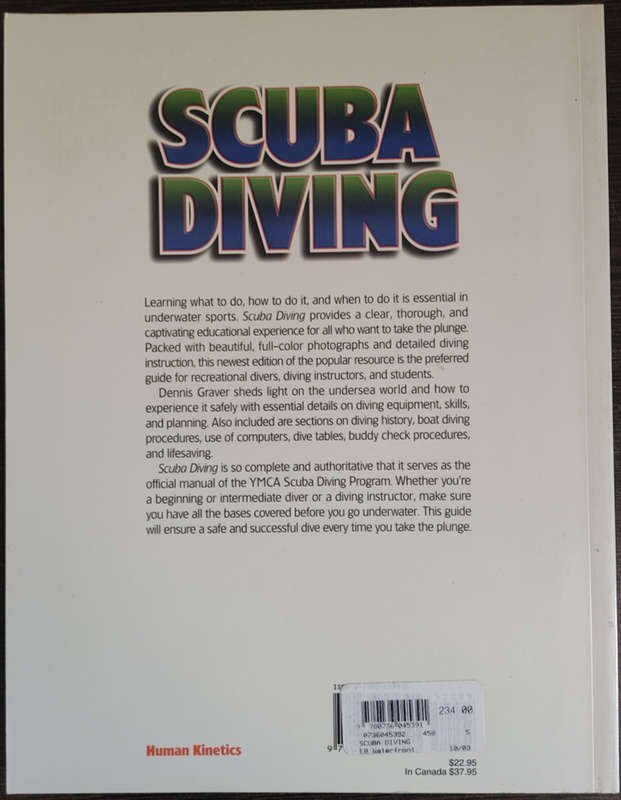 Scuba Diving 3rd Edition by Dennis Graver - SOFT COVER