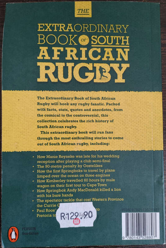 The Extraordinary Book of South African Rugby by Wim van der Berg - SOFT COVER