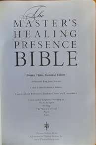 The Master`s Healing Presence Bible - BONDED LEATHER
