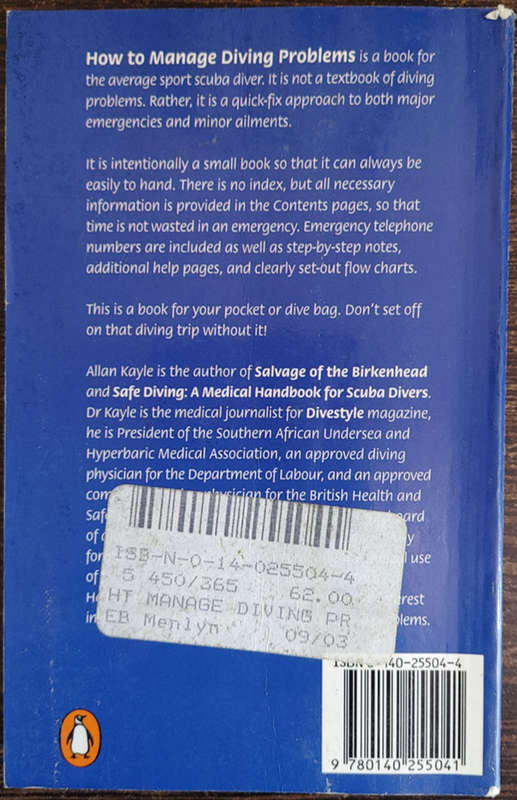 How to Manage Diving Problems by Allan Kayle - SOFT COVER