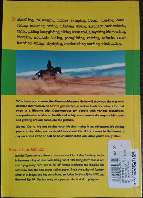 Getaway Adventure Guide by Jennifer Stern - SOFT COVER