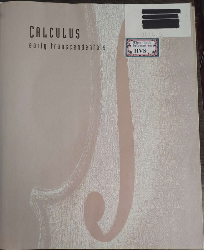 Calculus Early Transcendentals: International Student Edition by James Stewart - HARD COVER
