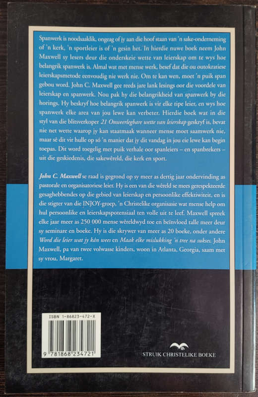 17 Onbetwisbare Wette van Spanwerk: Volg dit en bemagtig jou span by John C. Maxwell - SOFT COVER