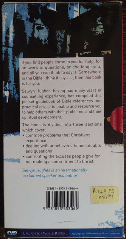 The Pocket Guide for People Helpers by Selwyn Hughes - HARD COVER