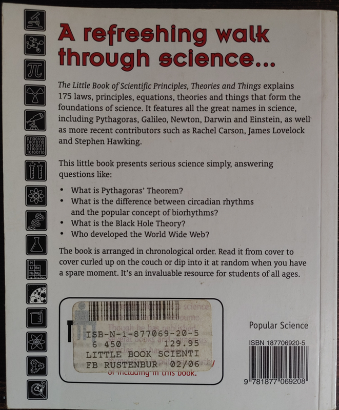 The Little Book of Scientific Principles, Theories & Things by Surendra Verma - SOFT COVER