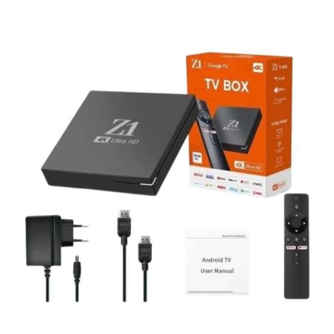 Z1 TV BOX Android 2.4G 5G Dual WiFi 4K HD Smart Media Player Android TV Set Top Box