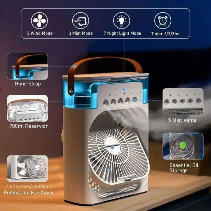 Spray Mist Air Cooling Fan