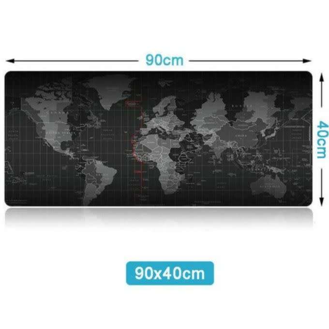 Pro Gaming World Map Mouse Pad - Black Edges