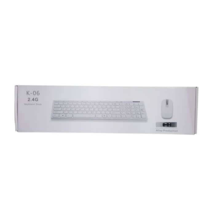 K-06 2.4G Wireless Ultra-thin Keyboard and Mouse Set