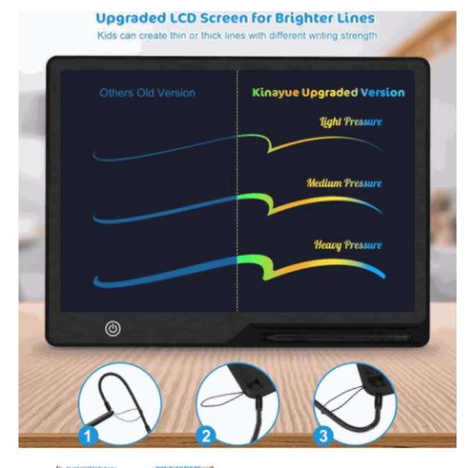 20` LCD Writing Tablet - Black