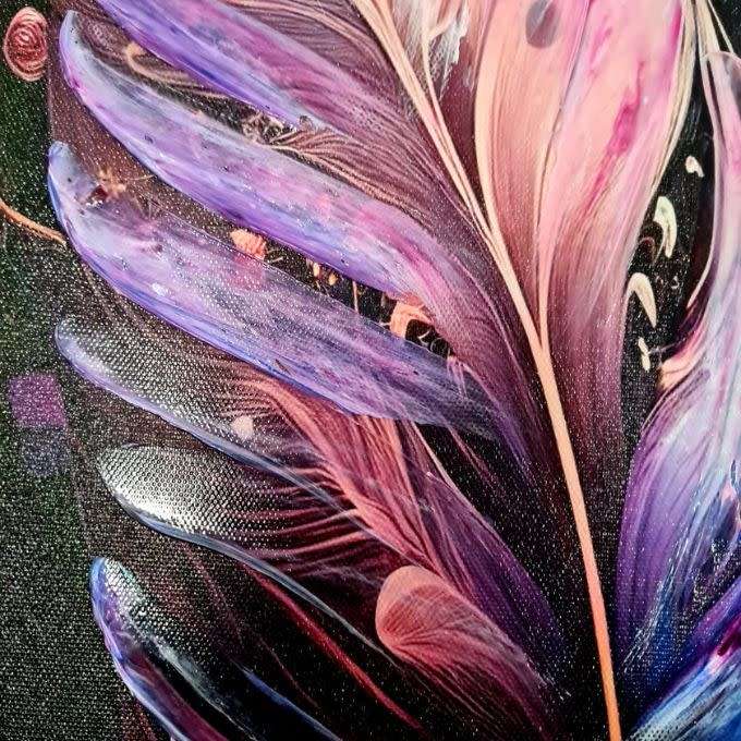 3D Painting - Feather Art