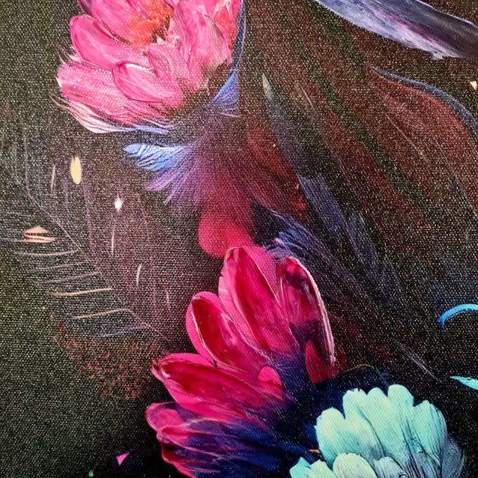 3D Painting - Feather Art