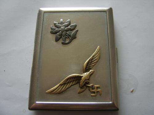 Solid ww2 German Luftwaffe Cigarette Box