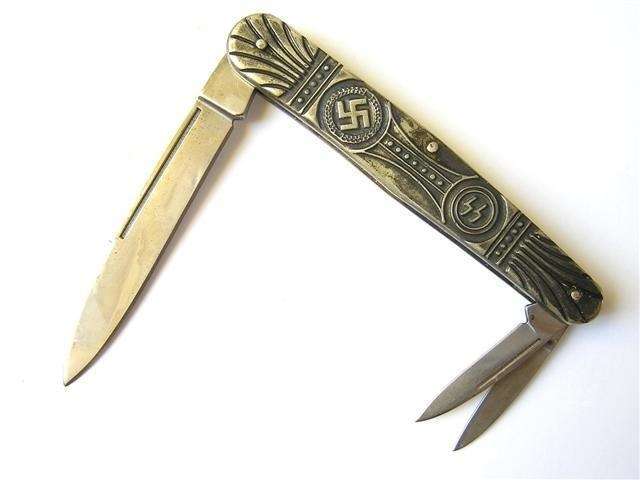 ww2 German SS Pocket Knife - ww11 folding Knife