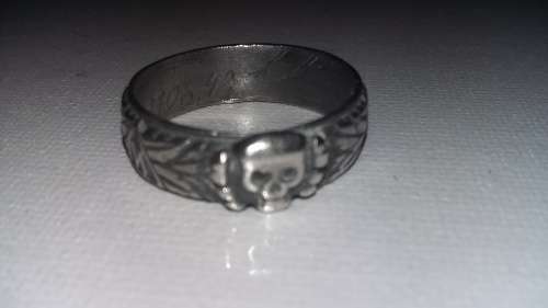 WW2 WW11 GERMAN SKULL RING