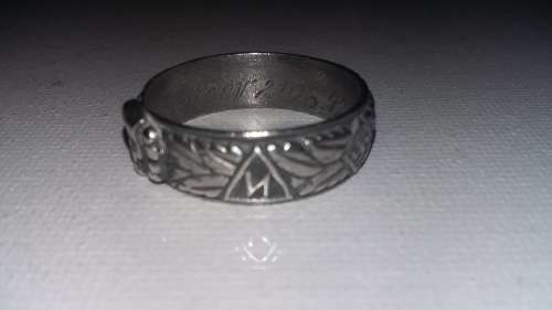 WW2 WW11 GERMAN SKULL RING